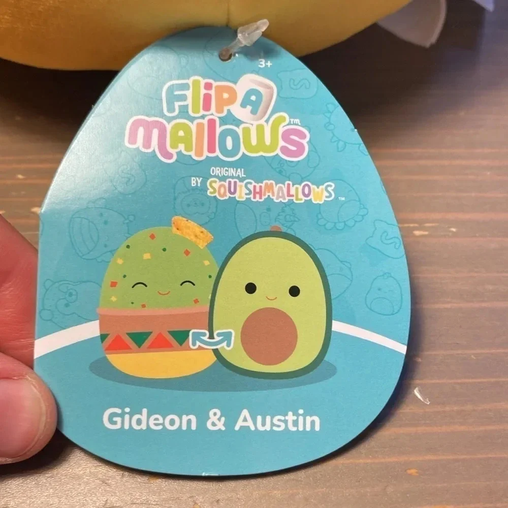 Squishmallows Flipamallows Gideon Guacamole & Austin Avocado 8” NWT